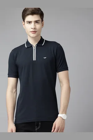 Park Avenue Polo Collar T-shirt with Zip Closure