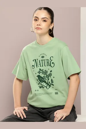 Dillinger Women Graphic Printed Oversized T-shirt