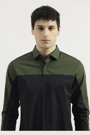 Benetton Men Solid Slim Fit Opaque Formal Shirt