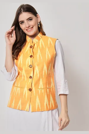 Kalini Ikat Pattern Nehru Jacket