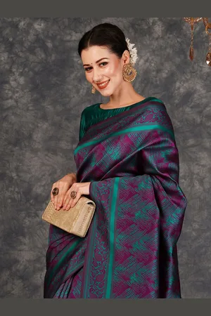 Kalini Woven Design Zari Banarasi Saree