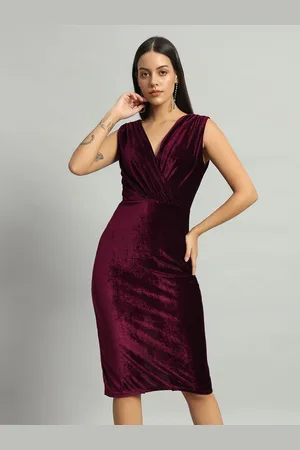 VAARARO Velvet Bodycon Dress
