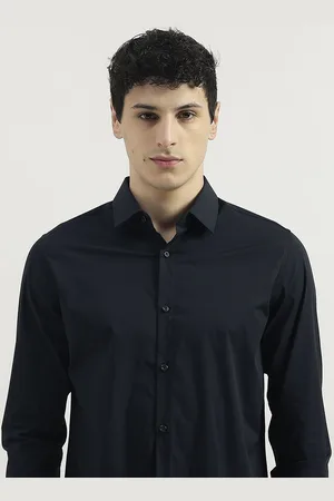 Benetton Men Solid Slim Fit Opaque Formal Shirt