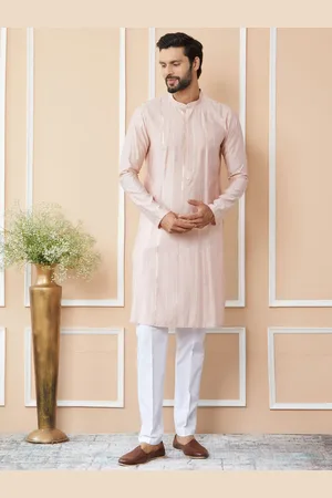 See Designs Floral Embroidered Regular Sequinned Pure Cotton Kurta with Pyjamas