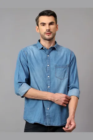 CANTABIL Men Comfort Faded Opaque Faded Casual Shirt