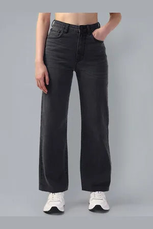 Flying Machine Women Wide Leg High-Rise Stretchable Jeans