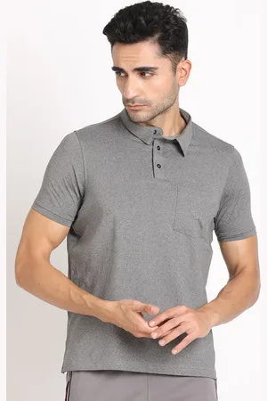 Turtle Men Solid Polo Collar Pocket Slim Fit T-shirt