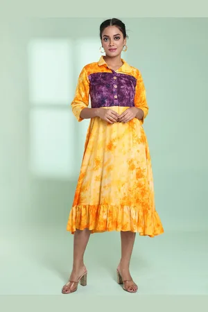 Charukriti Printed A-Line Midi Dress