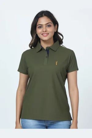 STELLERS Women Polo Collar T-shirt
