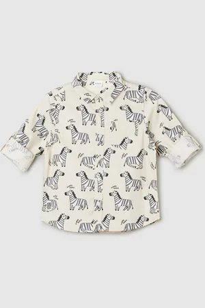 Max Collection Boys Floral Printed Casual Shirt