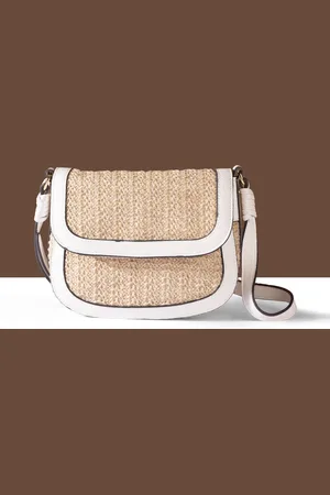 Accessorize Women Textured PU Structured Handheld Bag