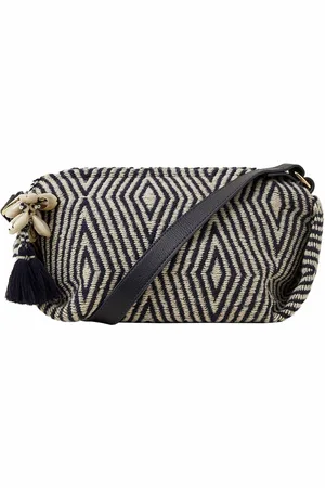 Accessorize Women Geometric Textured Structured Sling Bag