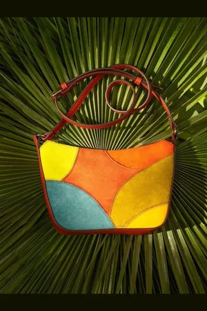 Accessorize Women Colourblocked Structured Shoulder Bag