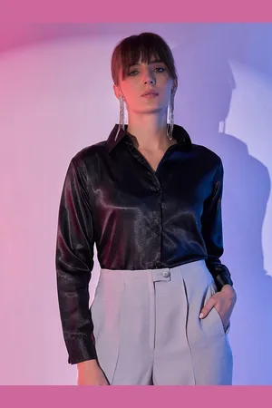 BuyNewTrend Women Solid Classic Opaque Formal Shirt