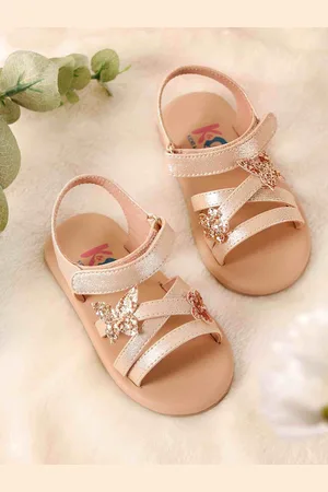 KICKS & CRAWL Girls Embellished Butterfly Flats