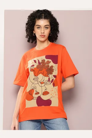Dillinger Women Graphic Printed Oversized T-shirt