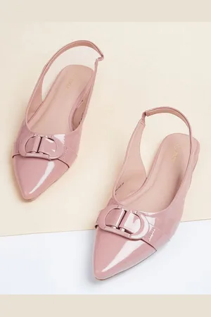 Max Collection Women Solid Buckle Detail Mules 1000013434050