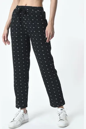 BAESD Women Printed Mid Rise Regular Fit Track Pants