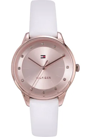Tommy Hilfiger Women Embellished Dial & Leather Straps Analogue Watch TH1782543W