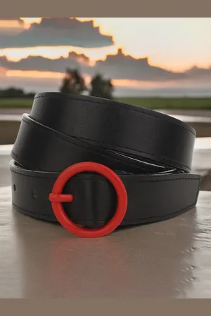 DressBerry Women Solid Tang Closure Casual Belt