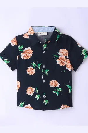CrayonFlakes Boys Floral Printed Casual Shirt