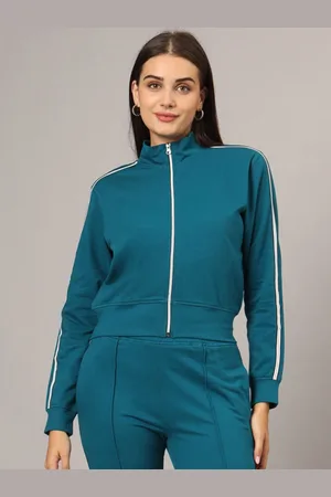 BRINN Women Mock Collar Crop Tailored Jacket