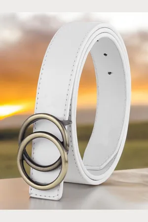 DressBerry Women Solid Push Pin Closure Belt