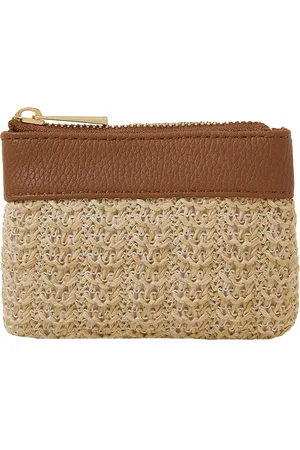 Accessorize Women Textured Zip Around Wallet