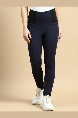 De Moza Women Skinny Fit Jacquard Treggings