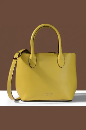 Accessorize Women Solid PU Structured Satchel Handbags