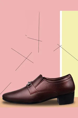 BXXY Men Pointed Toe Slip-On Elevator Frormal Shoes