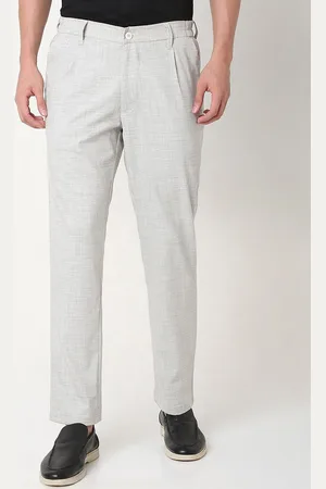 SPYKAR Men Checked Slim Fit Trousers