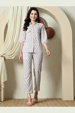 Cayman Ethnic Printed Pure Cotton Shirt With Trouser