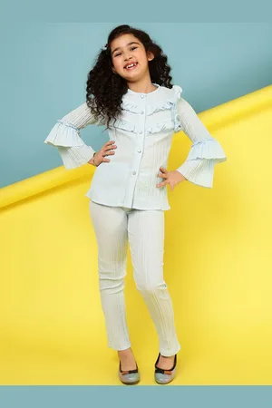 BAESD Girls Round Neck Top With Pyjama