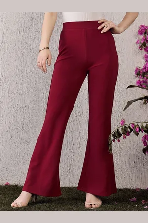 Berrylush Women High-Rise Bootcut Trousers