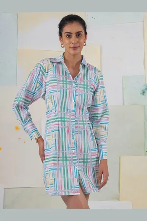 BUTA BUTI Women Print Shirt Dress
