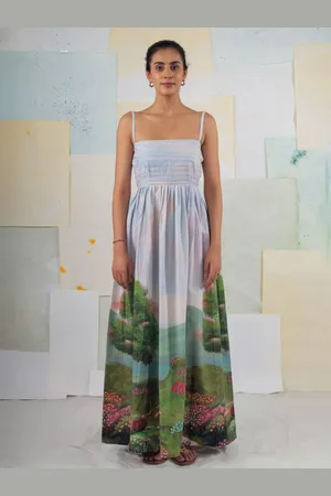 BUTA BUTI Floral Sleeveless Print Maxi Dress