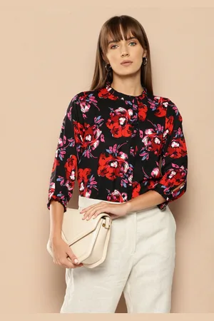 Invictus Floral Print Shirt Style Top