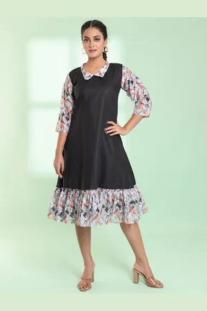 Charukriti Floral Printed A-line Dress