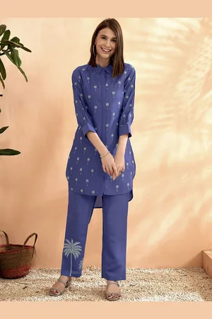 Anouk Embroidered Tunic Top & Trouser Co-Ords
