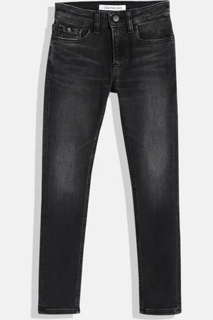 Calvin Klein Boys Skinny Fit Light Fade Stretchable Jeans