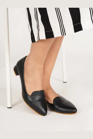 Scentra Pointed Toe Block Heel Pumps