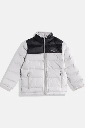 Fort Collins Boys Colourblocked Mock Collar Padded Jacket