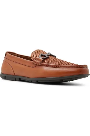 Aldo Men Square Toe Leather Formal Moccasins