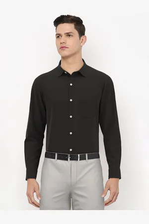 Peter England Men Black Formal Shirt