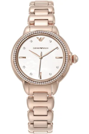 Emporio Armani Women Mother of Pearl Dial & Stainless Steel Analogue Watch AR11523