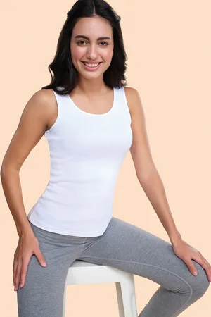 ENAMORA Women Slim Fit Stay New Finish Tank Top E025