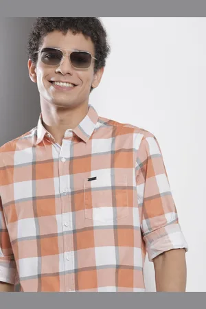 The Indian Garage Co Checked Pure Cotton Casual Shirt
