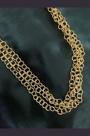 Adwitiya Collection Adwitiya Gold-Plated Layered Necklace