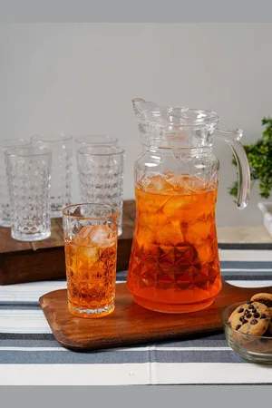 ceradeco Transparent 7 Pieces Water Jug Set 1700 ml